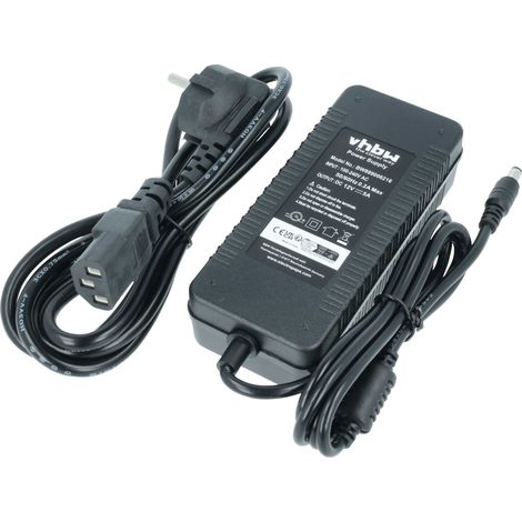 vhbw alimentatore compatibile con Samsung SDC-7340BC, 720TVL CCTV, 720 TV 720 soundbox, nero, 12 V, 5 A