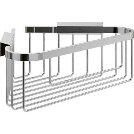 VB Étagère d'angle pour douche Elements - Tender 260x206x82mm Nickel brossé mat