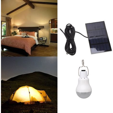 Tragbare Solar-LED-Lampe, Außenbeleuchtung, tragbare Notleuchte fürs Campingzelt (1/5)