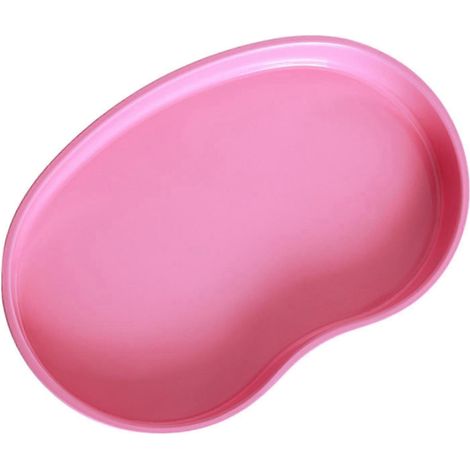 Plateau à bijoux irrégulier pour bagues, boucles d'oreilles et colliers, idéal pour le comptoir ou le salon.-Deep pink (1/5)