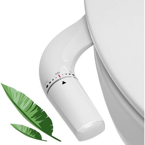Pulvérisateur bidet non électrique ultra-mince avec double buse non électrique,Bidet Toilette WC Pression d'eau Réglable pour Bidet wc japonais- Double buse (1/5)