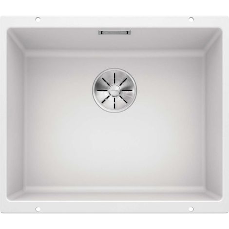Blanco – Évier en Silgranit 1 bac 53x46 cm – Système de vidage InFino – Montage sous plan de travail – SKU 523436