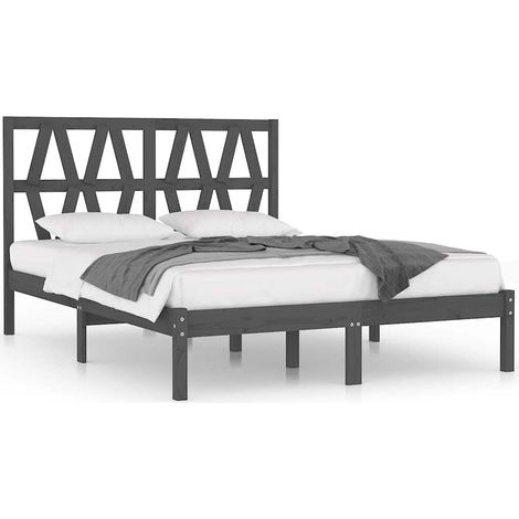 Maison Exclusive - Giroletto Grigio in Legno Massello di Pino 200x200 cm (1/5)