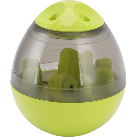 Balle distributrice de nourriture pour animaux, jouet interactif d'entraînement à la mémoire pour chien et chat, mange-le lentement, vert clair (1/5)