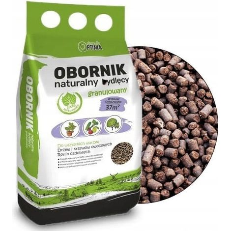 Estiércol de ganado, fertilizante natural granulado, 5 litros