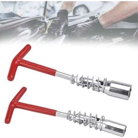 2 Pcs Clé À Bougie 16mm &21mm Clé À Bougie Moto Cle Bougie Allumage Clé À Bougie Voiture Clé À Bougie Tondeuse Demonte Bougie Clef À Bougie Douille Bougie Allumage Pour Bougie Allumage Moteur (1/4)