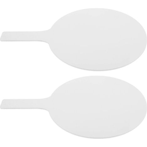 Tableau blanc portable double face effaçable à sec pour l'enseignement en classe, réutilisable en acrylique (2 pièces) (1/5)