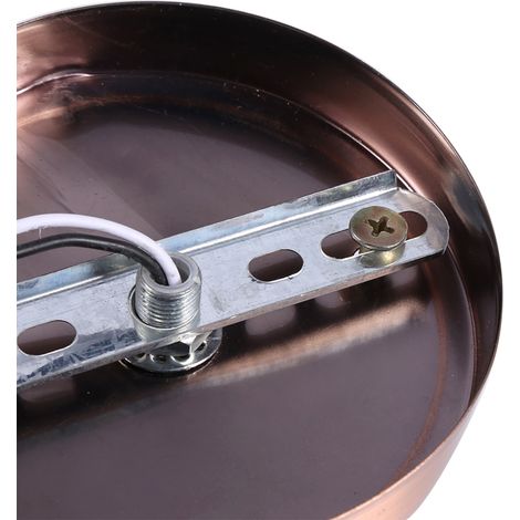 Luminaire Plafond Murale Moderne Vintage Douille E27 Rotative 180° Bronze Rouge