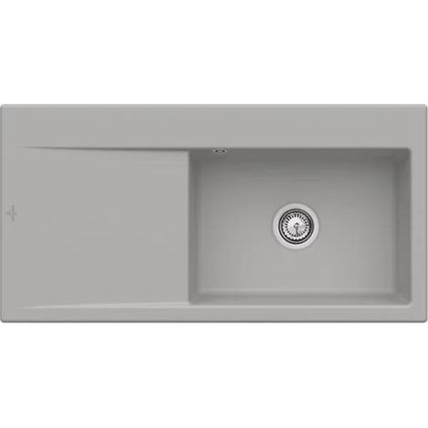 Fregadero encastrable VILLEROY ET BOCH Subway Style 60 autodrenante Fossil CeramicPlus cubeta a la derecha (1/5)