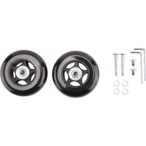 Roues de Rechange pour Valise 80mm Diamètre Universel Roulement à Billes
