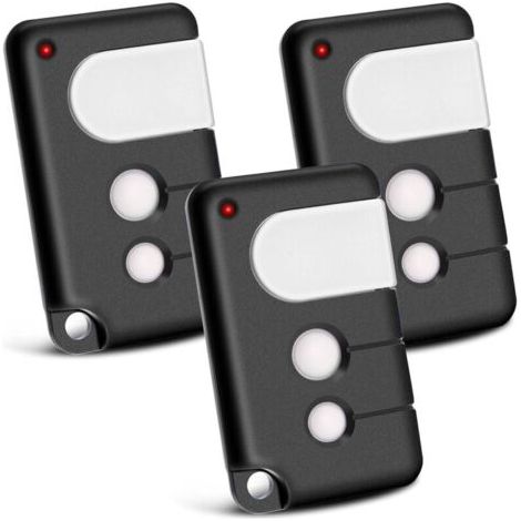 Lot de 2 Telecommande Portail compatibles avec Chamberlain, 433,92 MHz 3 canaux, compatibles avec TX4RUNI, TX2REV, 84335EML, 84333E, 94333E, 4335EML, MotorLift 500, 700,1000 (1/4)