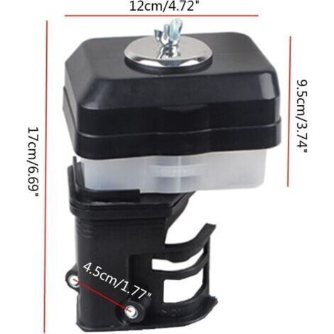 Filtre à air de bain d'huile 168 170F Assemblée pour moteur GX120 GX140 GX160 GX200, durable, facile à installer, générateur, motoculteur, tondeuse (1/3)
