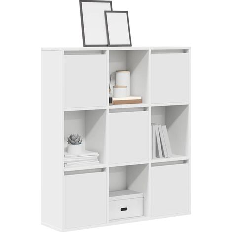 Bücherregal Weiß 89x24x101,5 cm Holzwerkstoff