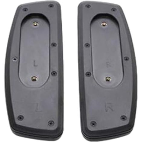 Lot de 2 coussinets de rechange pour chaise de bureau - Coussinets d'accoudoirs imperméables avec trou de montage - Pour chaise d'ordinateur de bureau, montage fixe (1/5)
