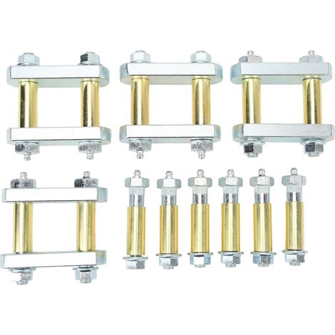 Kit de mise à niveau de pattes d’attelage robustes avec bagues en bronze pour suspension remorque tandem CRE3000, pattes de 2,25 pouces. (1/5)