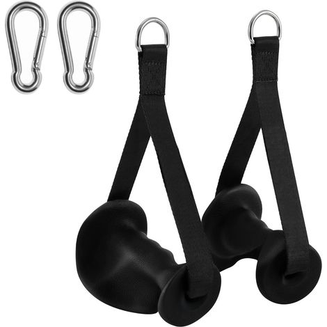 Poignées de câble ergonomiques en forme de D - Accessoires de musculation antidérapants pour machines à câbles et bandes de résistance, parfaits pour le Pilates et le renforcement musculaire (1/5)