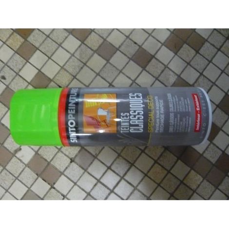 Peinture - SINTO - RAL 6018 - Vert pomme - Brillant - Acrylique 400ml