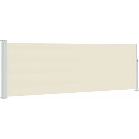 Tenda da Sole  Tenda Laterale Retrattile per Patio 100x300 cm Crema (1/5)