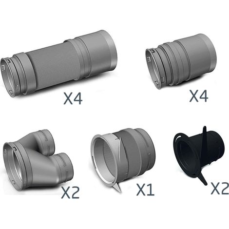Kit accessoires Optiflex ⌀90 pour kit EasyHOME - Optiflex / Flexigaine - 11091994 ALDES - 11091994