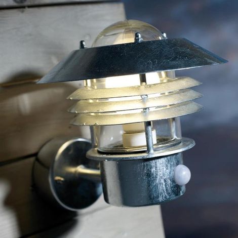 Nordlux Vejers Sensor Außen-Wandleuchte Zink (1/3)