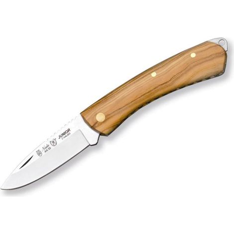 Navaja Junior 393 Miguel Nieto de 15 cms, con hoja de acero de 6 cms y mango de Madera natural de olivo