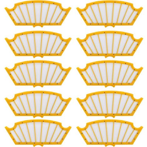 Lot de 10 filtres de rechange pour robot aspirateur, compatibles avec les modèles 510, 530, 580, 610 et 625 (1/5)