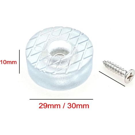 20 patins de protection de sol ronds en silicone de 30 mm, antidérapants et silencieux, avec vis, adaptés aux pieds de canapé, coussins de chaise (1/4)