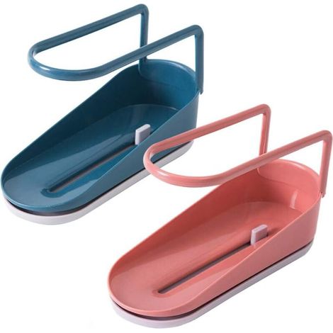 Organizzatore per lavello, porta sapone in 2 pezzi, mensola da piano cucina, scolapiatti per soggiorno, per organizzare il lavello, per contenere spugne - Crezuo