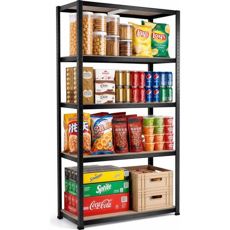 Brstheco Étagères de garage en métal 2 en 1,150x90x40cm, 1 pièce (1/5)