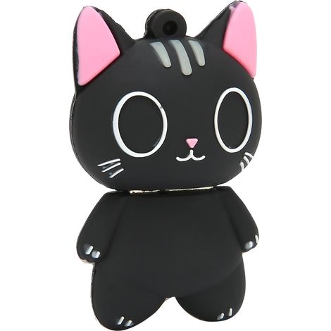 Clé USB motif chat de dessin animé, stockage de fichiers (photos, musique, vidéos), 32 Go. (1/5)