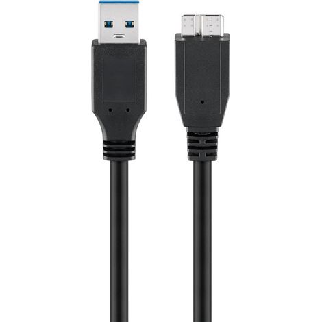 Goobay 95026 cable USB 1,8 m USB A Micro-USB B Negro (1/2)