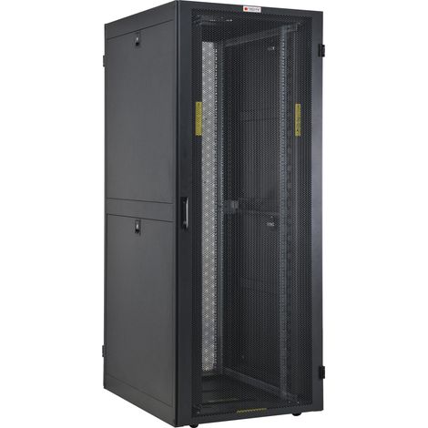 Techly Professional Armadio NetRack 19'' 600x1000 42 Unita' Ventilato Nero da Assemblare (1/5)