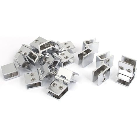 Badezimmer dusche 5mm-8mm einstellbar fallbare rechteck klemmklammer türscharnier 10 pcs (2bac8ae2fd
