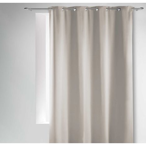 Rideau Occultant Grande Hauteur 135 x 280 cm – Ivoire – (1/5)