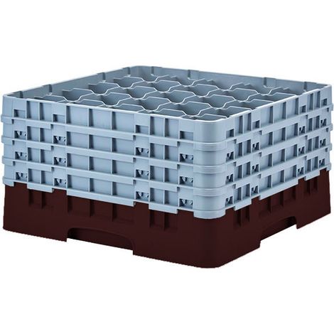 Casiers de lavage - Haut max 23.8 cm - 50 x 50 x 26.7 cm - Brun - Lot de 2 - Cambro