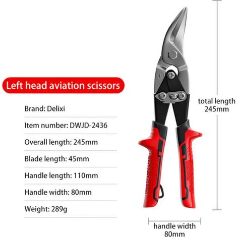 Ciseaux multifonctionnels pour l'aviation, cisailles à tôle, cisailles à métaux, outils industriels multifonctionnels pour le bricolage (1/5)