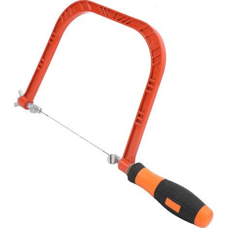 Scie à métaux junior réglable en alliage d'aluminium en forme de U, accessoire pour outil de travail du bois (1/5)
