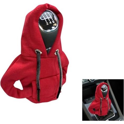 Sudadera con capucha para palanca de cambios, funda de palanca de cambios a la moda, accesorios universales de decoración para coches (1/5)