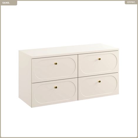 Ensemble de meubles sous vasque - 120 cm - avec Plan - SAND (1/5)