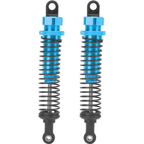 Lot de 2 amortisseurs métalliques RC 85mm pour TRAXXAS SLASH 2WD pièces de rehausse de suspension, bleu (1/5)