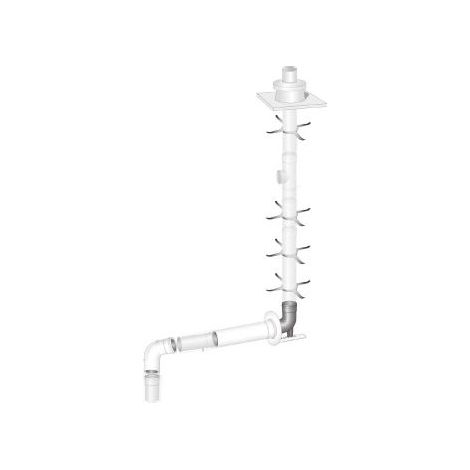 ProGasPP Grundpaket ø80mm RLU Met. Abdeck. DW Konzentrisch STARR