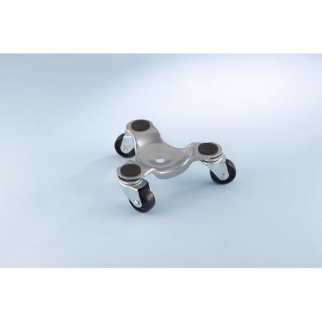 Mottez – Coin rouleur double fonction 200 kg – Métal embouti – Ø roulette 40 mm – Hauteur 6 cm – Longueur 16 x 16 x 16 cm (1/9)