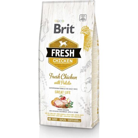 BRIT 8595602530748 ALIMENTATION SÈCHE POUR CHIENS 2,5 KG ADULTE POULET (1/2)