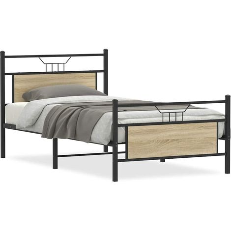 Maison Exclusive - Estructura de cama sin colchón madera roble So