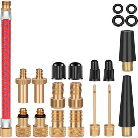 Embout Pompe - 21 Pièces Aiguille Gonflage Ballon avec Boîte de Rangement, Embout Gonflage pour Compresseurs Pompes (1/5)