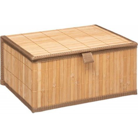 5 Bambuskörbe, 3 Stück, Holzfarbe (1/3)