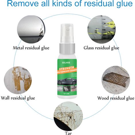 30 ml Etiketten- und Aufkleberentferner, Klebstoffentferner für Glas, Holz und Marmor (1/3)