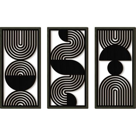3Pcs décorations murales Boho, panneaux de décoration à motifs artistiques, art mural de style bohème, décor mural, fresques, style nature pour salon
