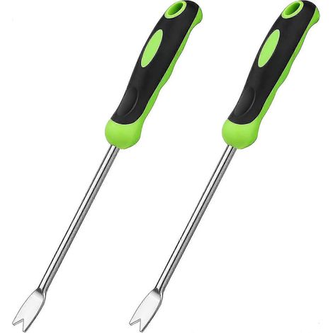 Unkrautstecher für Garten und Rasen, ergonomischer Griff, Edelstahl, geeignet zum Umpflanzen von Gartenpflanzen (1/5)