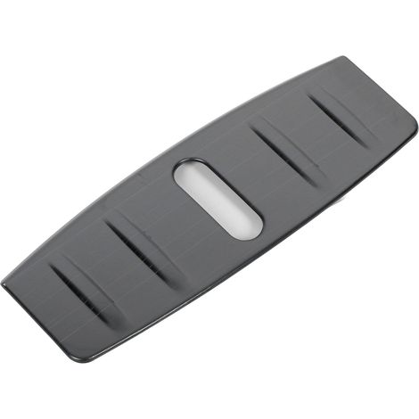 Protection de seuil de coffre avant, protection renforcée, aspect élégant, pièce de rechange pour protection de coffre avant Tesla Model 3, finition titane noir brossé. (1/5)